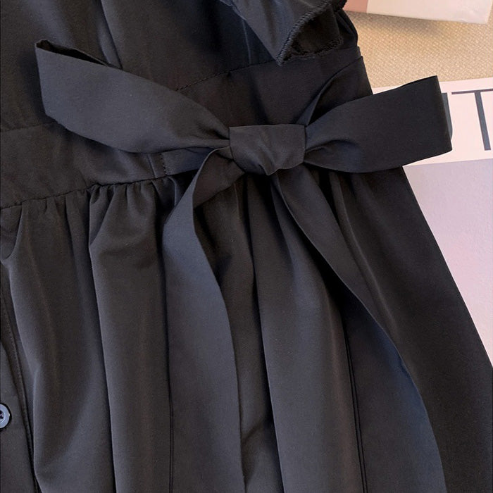 Classical dress with ruffled collar and ribbon (3L/4L/5L/6L/7L)