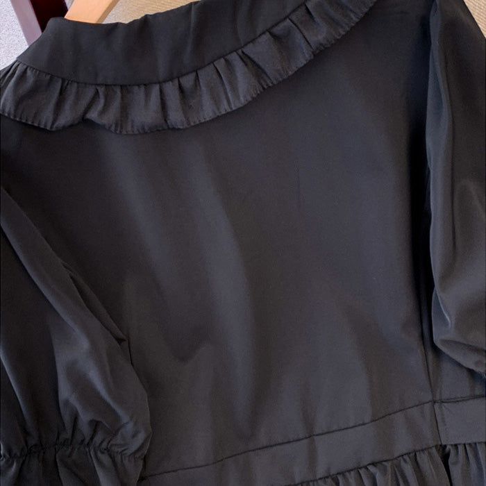 Classical dress with ruffled collar and ribbon (3L/4L/5L/6L/7L)