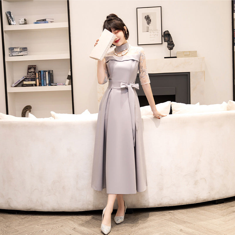 ■Elegant lace docking dress (LL/3L/4L/5L/6L/7L/8L/9L) Custom-made/Occasion/Wedding invitation