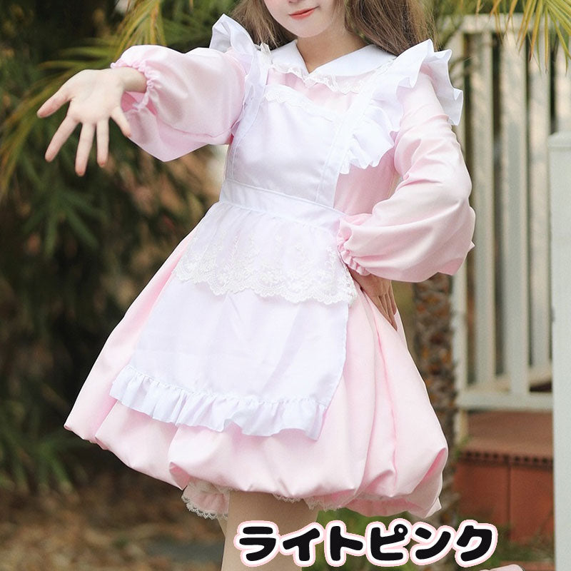 キャンディメイド服ワンピ―ス (2L/3L/4L/5L/6L)/大きいサイズ/コスプレ/ハロウィン/ピンク