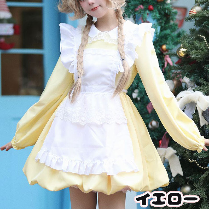 キャンディメイド服ワンピ―ス (2L/3L/4L/5L/6L)/大きいサイズ/コスプレ/ハロウィン/ブルー