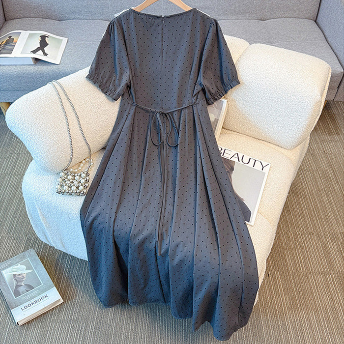 Secret Tiered Dot Dress (3L/4L/5L/6L/7L)