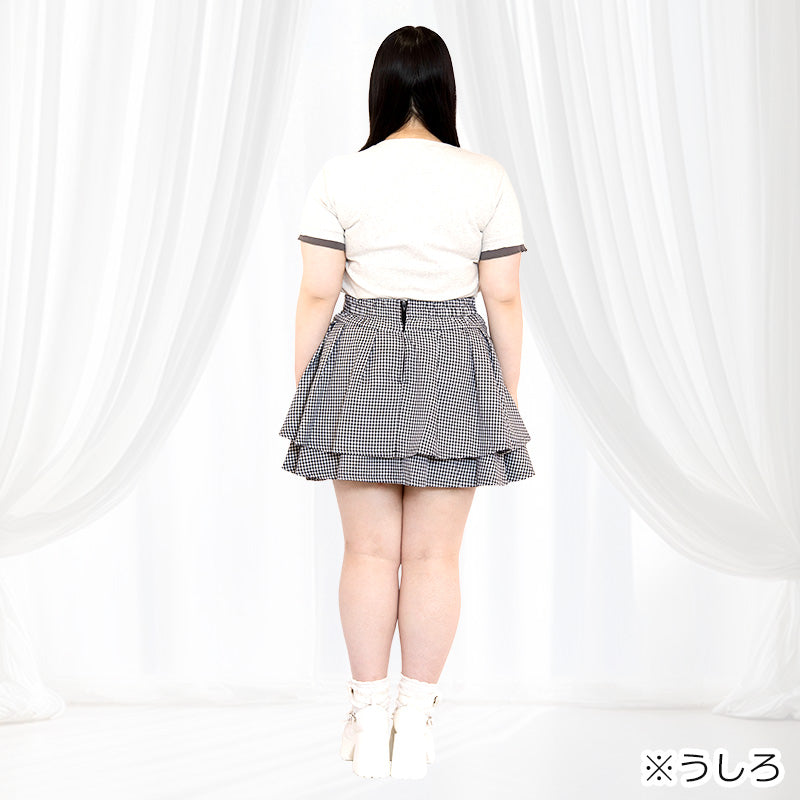 ねこさんの女児風Tシャツ(3L/4L/5L)/Taberunosky(タベルノスキー)