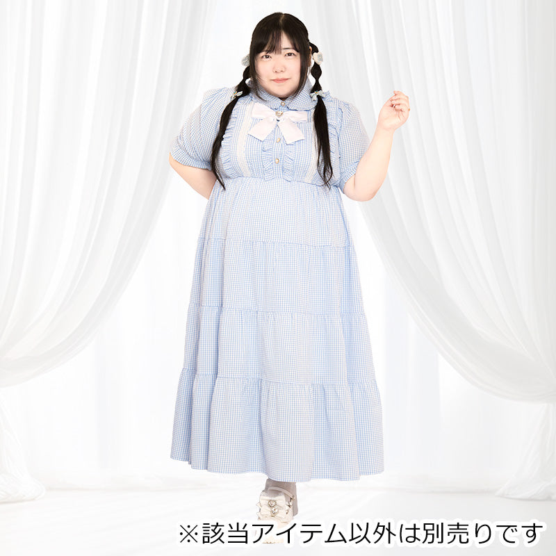 そらいろプリンセスのふわふわティアードワンピ(3L/4L/5L/6L)/Taberunosky(タベルノスキー)