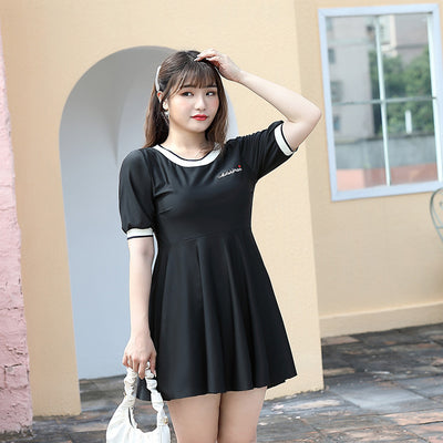 水着シンプルスポーツワンピース ・スイムウェア (4L/5L/6L/7L/8L/9L)