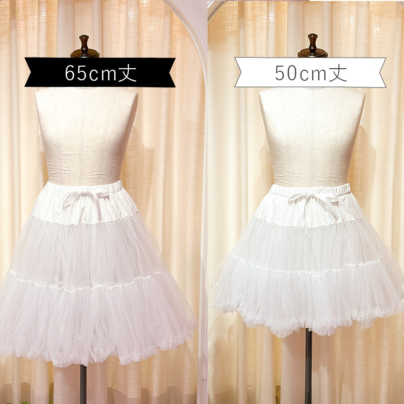 120cmまでOK!パニエスカート/チュチュ65cm(大きいサイズ3L~5L相当)ハロウィンコスプレ/タベルノスキーオリジナル