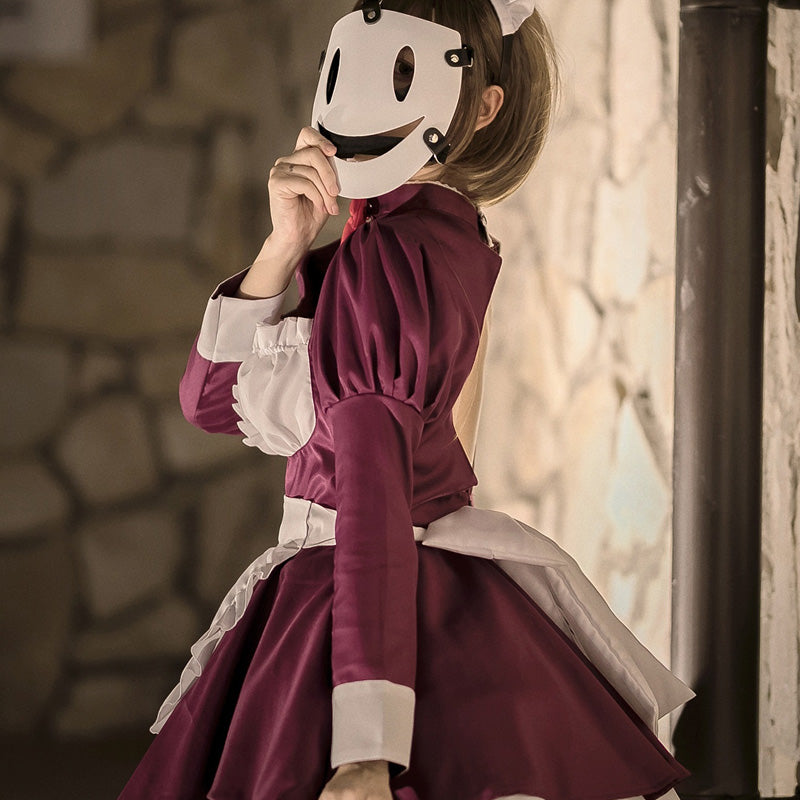 大きいサイズレディースメイドMASKコスプレ衣装ワンピース (M/L/2L/3L/4L/5L/6L)/コスプレ/ハロウィン