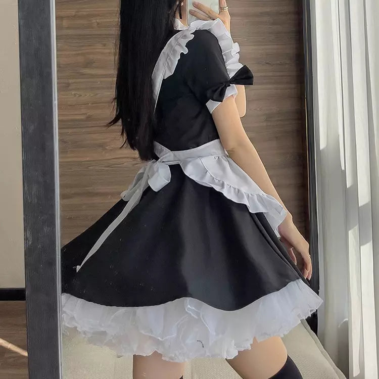 大きいサイズレディースラブリーベアメイド服ワンピ―ス (2L/3L/4L/5L/6L)/コスプレ/ハロウィン