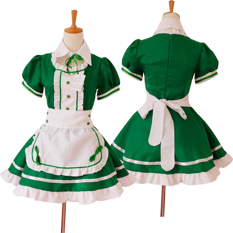 大きいサイズ レディース リボンフリルメイド服ワンピ―ス (2L/3L/4L/5L/6L)/コスプレ/ハロウィン 10