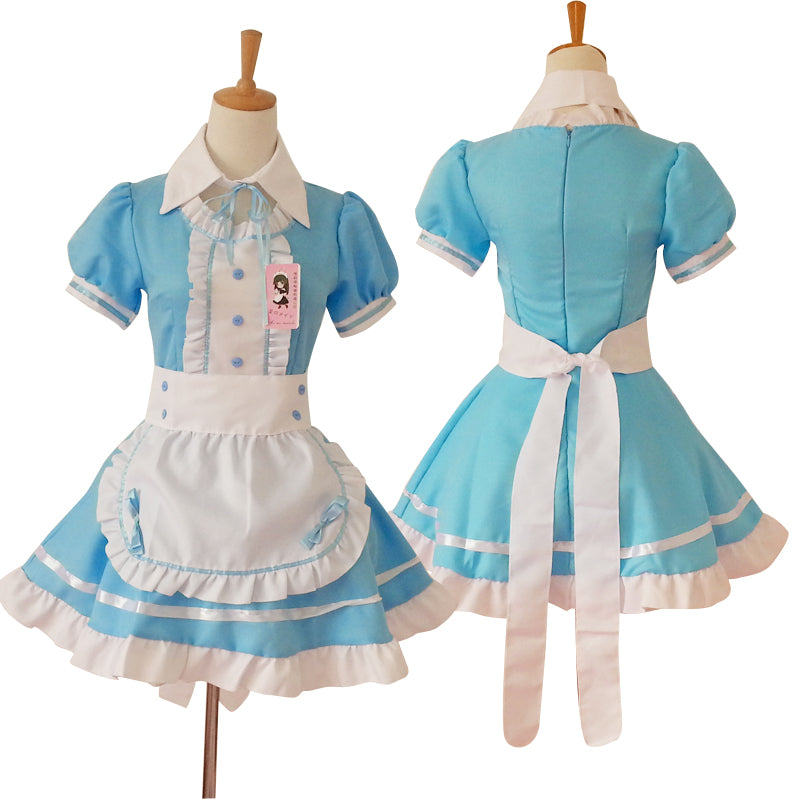 大きいサイズ レディース リボンフリルメイド服ワンピ―ス (2L/3L/4L/5L/6L)/コスプレ/ハロウィン 9