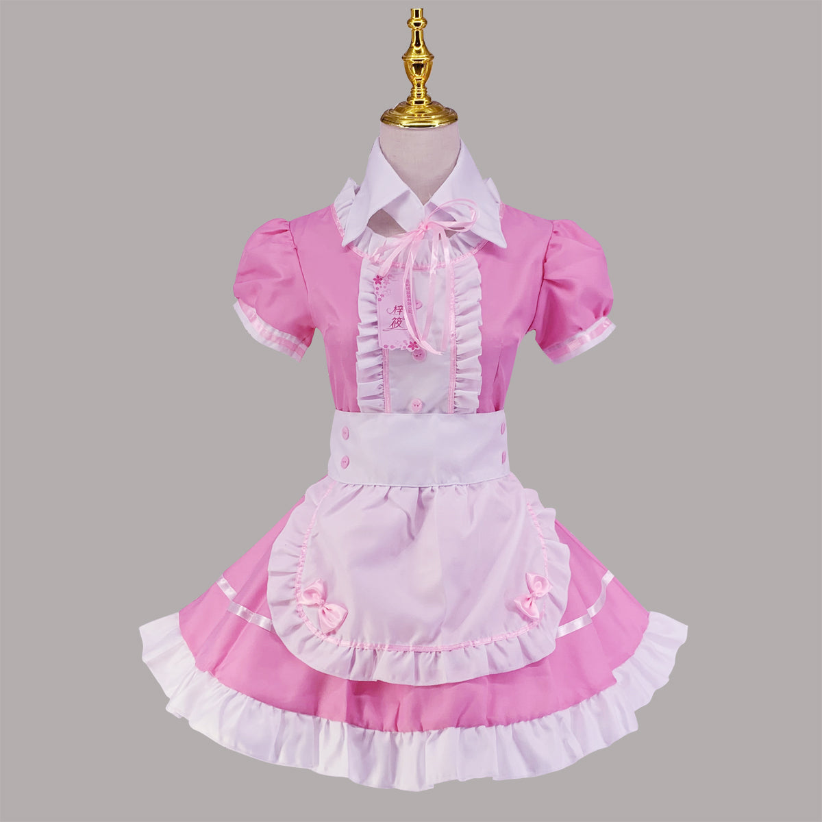 大きいサイズ レディース リボンフリルメイド服ワンピ―ス (2L/3L/4L/5L/6L)/コスプレ/ハロウィン 12