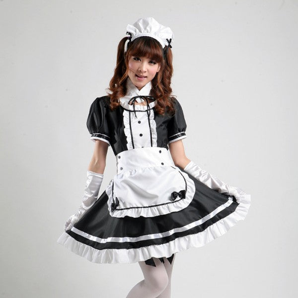 大きいサイズ レディース リボンフリルメイド服ワンピ―ス (2L/3L/4L/5L/6L)/コスプレ/ハロウィン 8