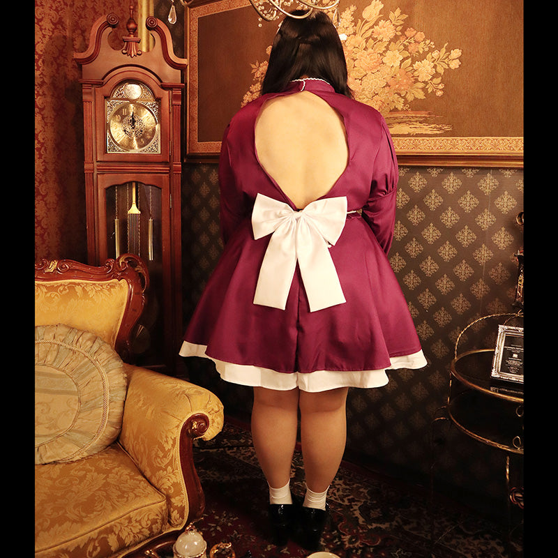 大きいサイズレディースメイドMASKコスプレ衣装ワンピース (M/L/2L/3L/4L/5L/6L)/コスプレ/ハロウィン
