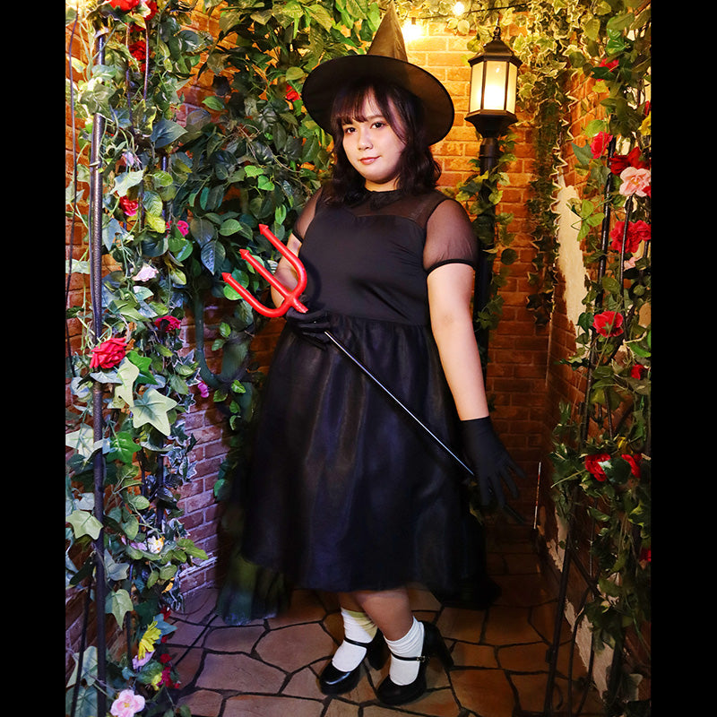 魔女マジョワンピ―ス (2L/3L/4L)/大きいサイズ/コスプレ/ハロウィン