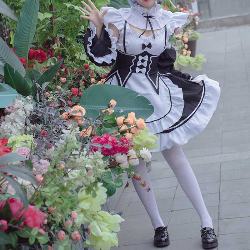 大きいサイズレディースファンタジーメイド服ワンピ―ス (2L/3L/4L)/大きいサイズ/コスプレ/ハロウィン