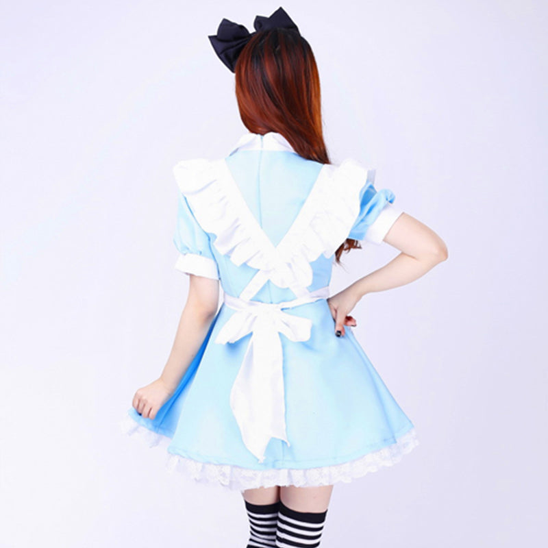 大きいサイズレディースクラシカルロリータメイド服ワンピ―ス (2L/3L/4L/5L/6L)/大きいサイズ/コスプレ/ハロウィン