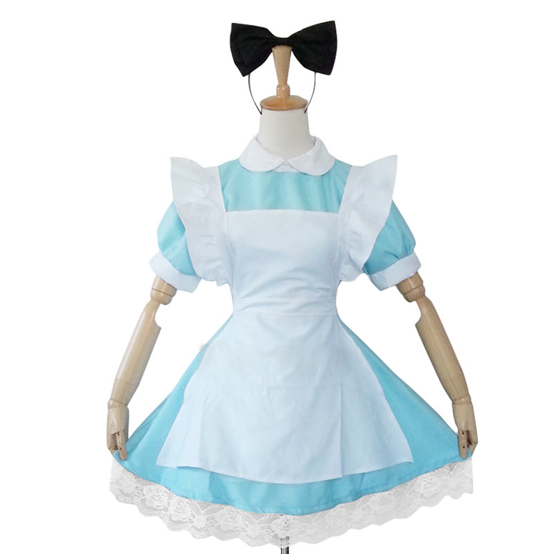 大きいサイズレディースクラシカルロリータメイド服ワンピ―ス (2L/3L/4L/5L/6L)/大きいサイズ/コスプレ/ハロウィン