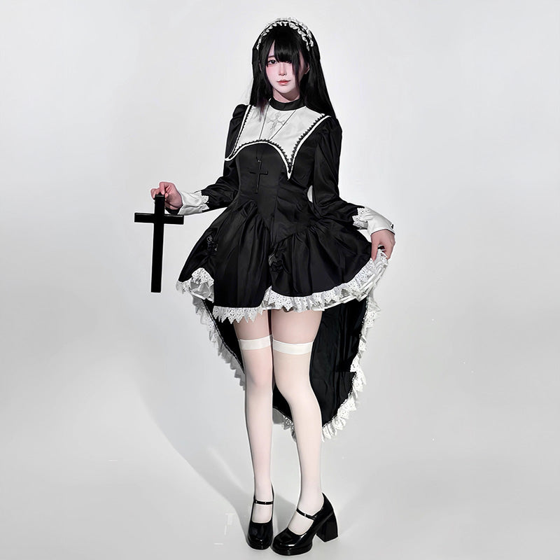 ミステリアスゴシック・シスターハロウィンワンピース(M/L/LL/3L/4L/5L/6L)