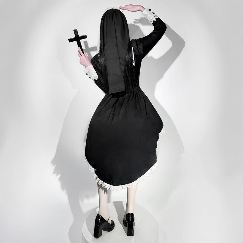 ミステリアスゴシック・シスターハロウィンワンピース(M/L/LL/3L/4L/5L/6L)