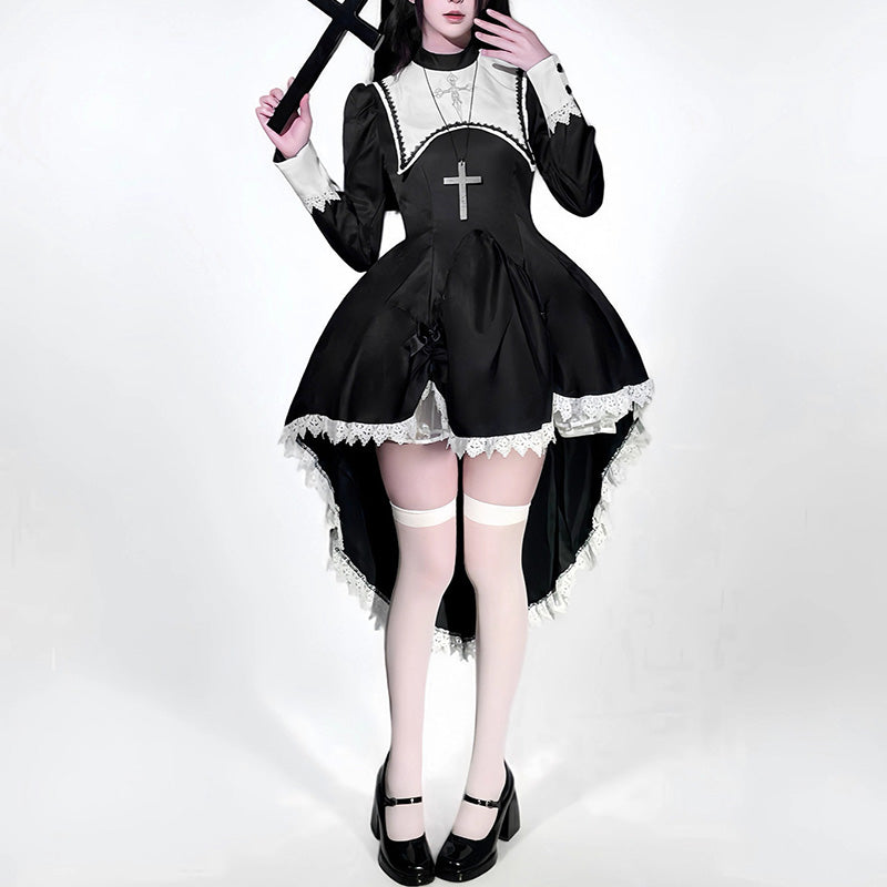 ミステリアスゴシック・シスターハロウィンワンピース(M/L/LL/3L/4L/5L/6L)