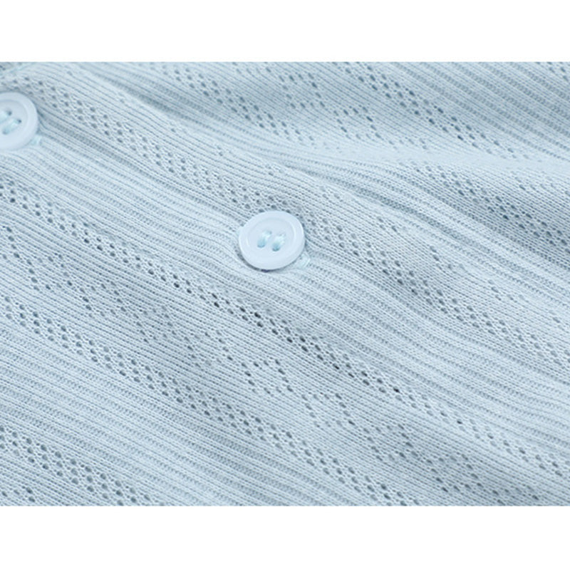 Lightweight and fluffy V-neck cardigan in plus sizes (LL/3L/4L/5L/6L)