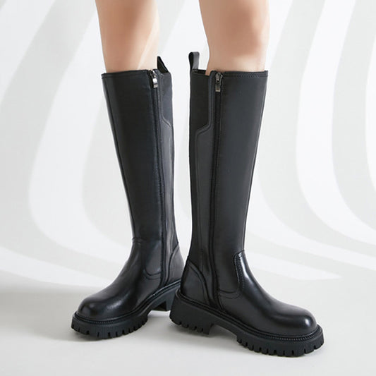 【ふくらはぎゆったり50~58cm】ブラックムーン・エクステンドフィットブーツ(ふくらはぎ大きいサイズ)