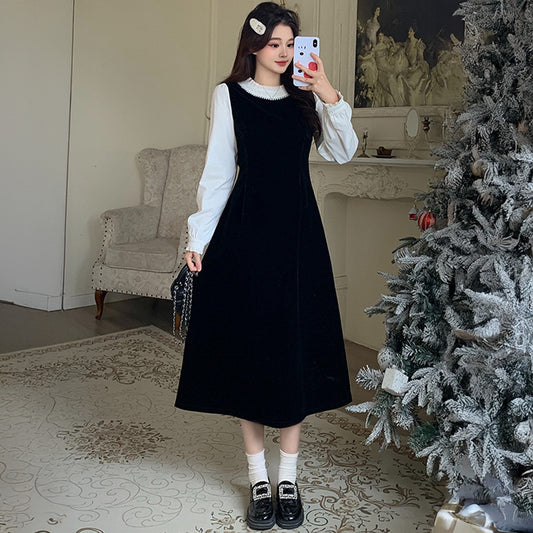 【選べる丈】スノークラシック・ワンピース(L/LL/3L/4L/5L)