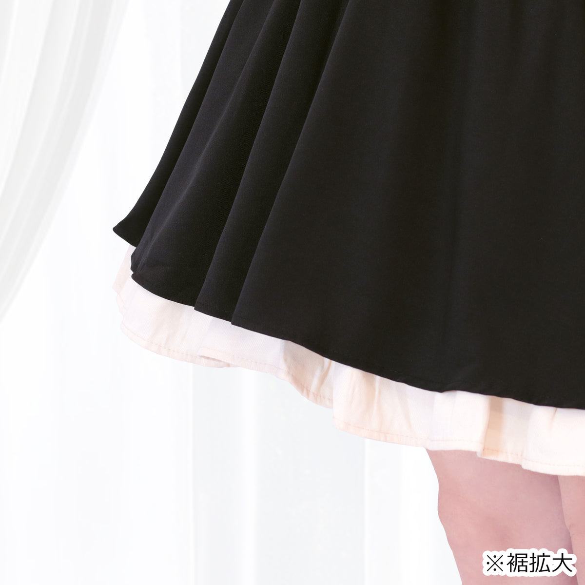 Nocturne Ribbon Landmine Flare Dress (L/LL/3L/4L/5L)