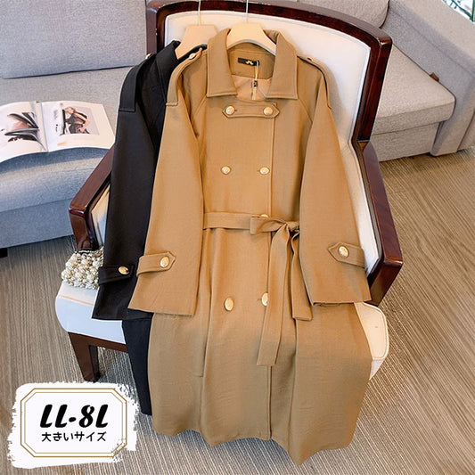 プロミス・カフェトレンチコート(LL/3L/4L/5L/6L/7L/8L)