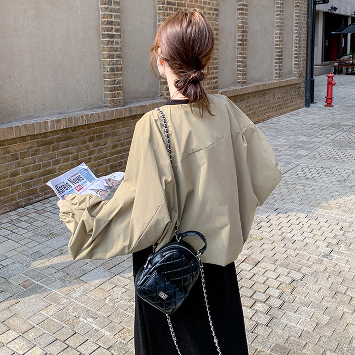 ふんわり抜け感シンプルロングワンピース(L/LL/3L/4L)