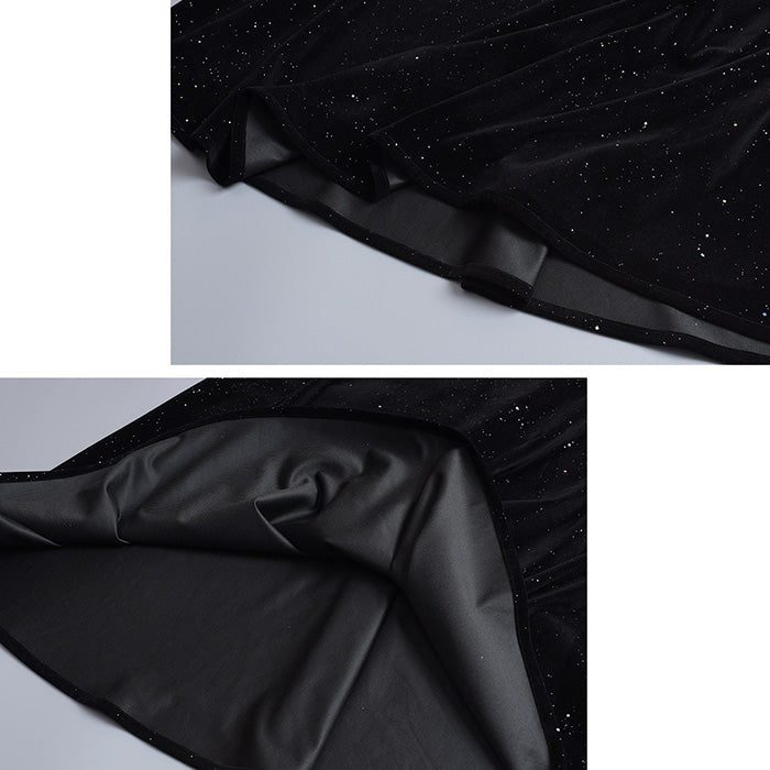 ミッドナイト・シュガーベルベットドレスワンピース(LL/3L/4L/5L)クリスマス