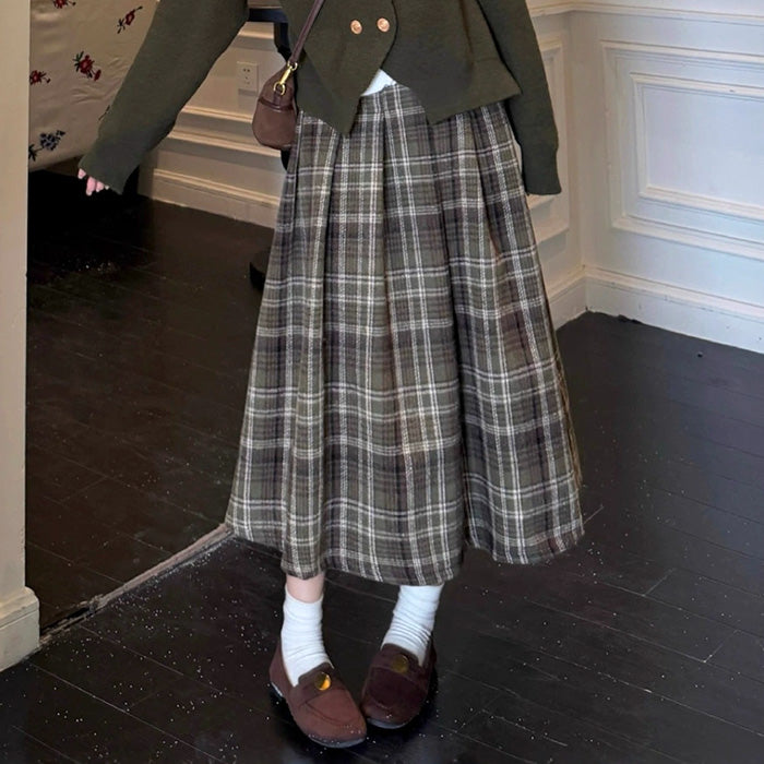 フォレストチェック・クラシカルガールセットアップ(L/LL/3L/4L/5L)