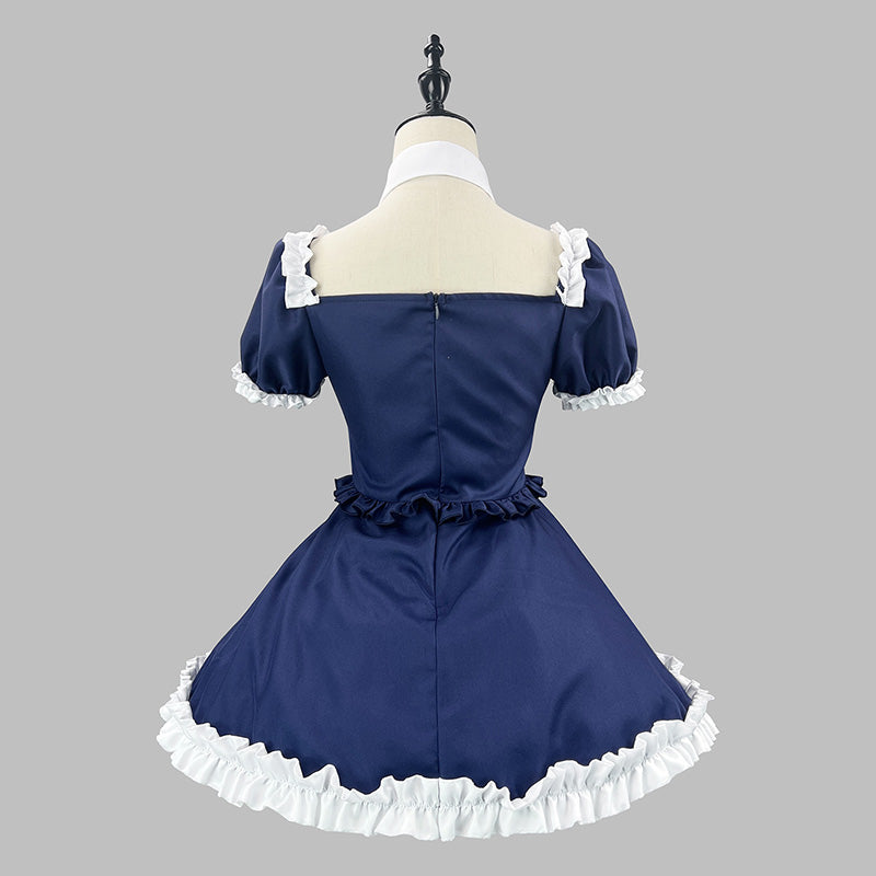 聖なるリボンクロスメイドNAVYワンピース(M/L/LL/3L/4L/5L/6L)ハロウィン/コスプレ