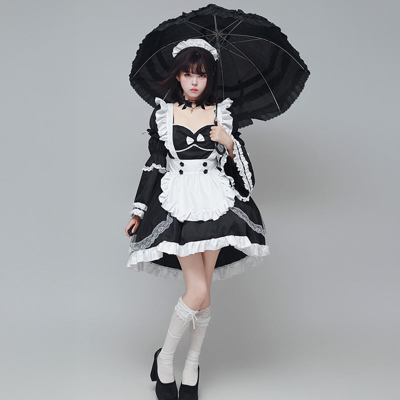 クロスノワール・ゴシックメイドドレス(M/L/LL/3L/4L/5L/6L)