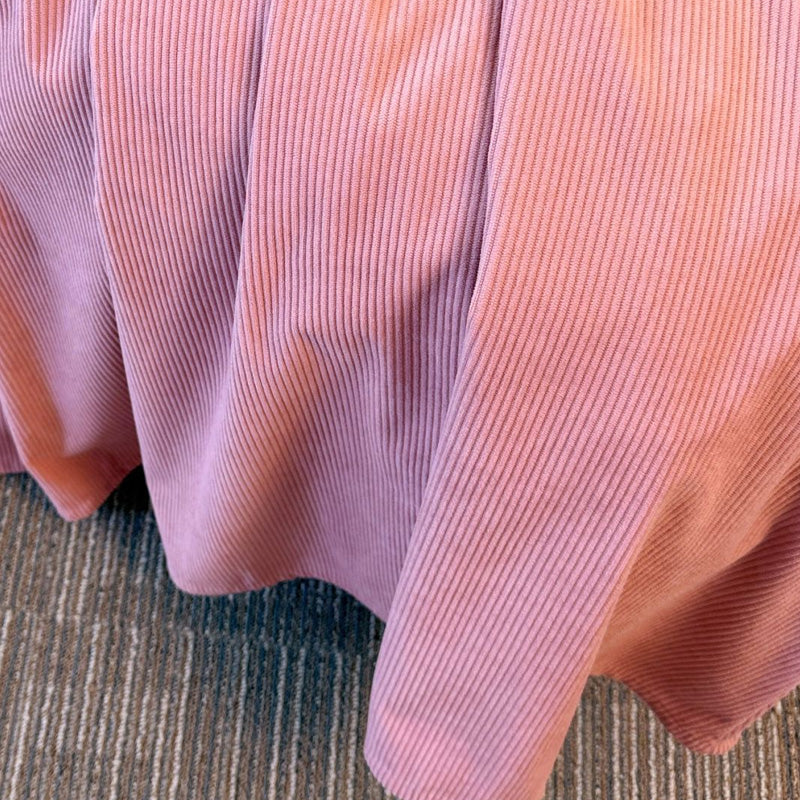 大きいサイズ レディース ピンクカラーのリブワンピース(3L/4L/5L/6L/7L)