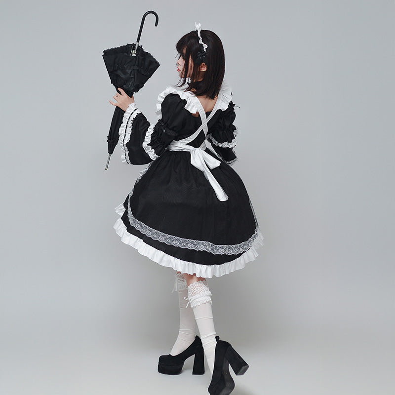 クロスノワール・ゴシックメイドドレス(M/L/LL/3L/4L/5L/6L)