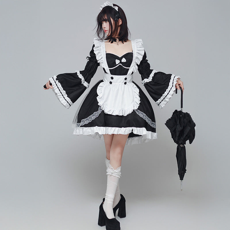 クロスノワール・ゴシックメイドドレス(M/L/LL/3L/4L/5L/6L)