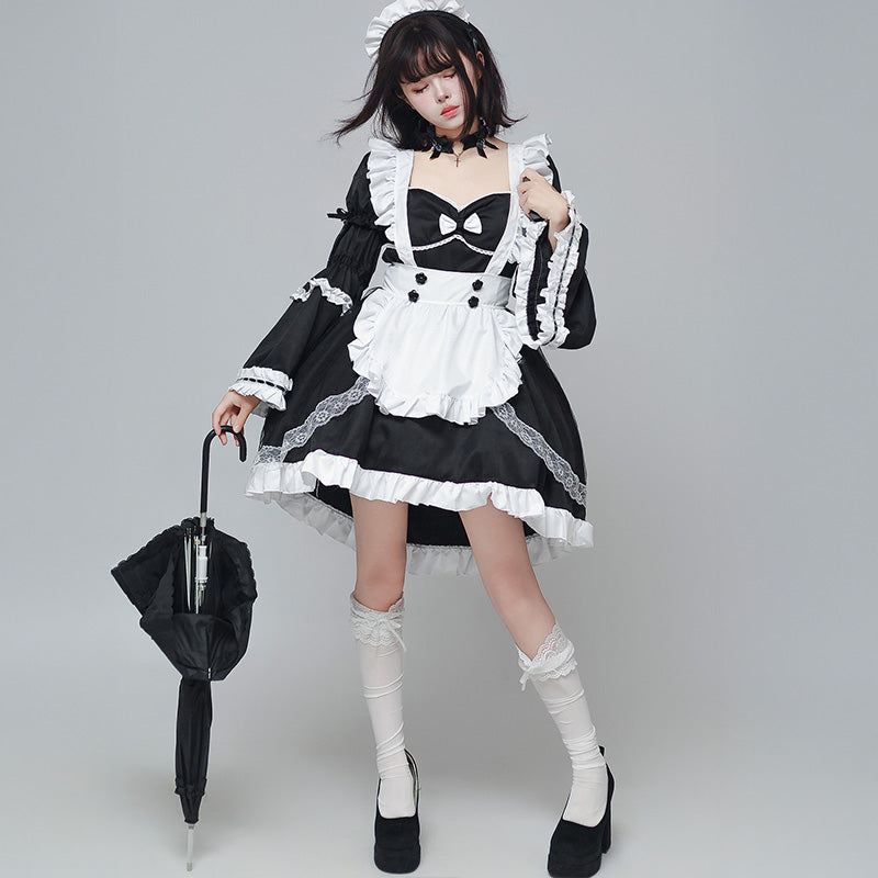 クロスノワール・ゴシックメイドドレス(M/L/LL/3L/4L/5L/6L)