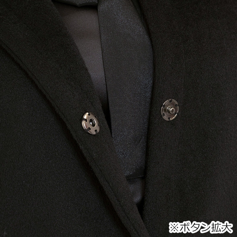 ファー&ブローチ付きロング丈コート(3L/4L/5L/6L)/Taberunosky(タベルノスキー)