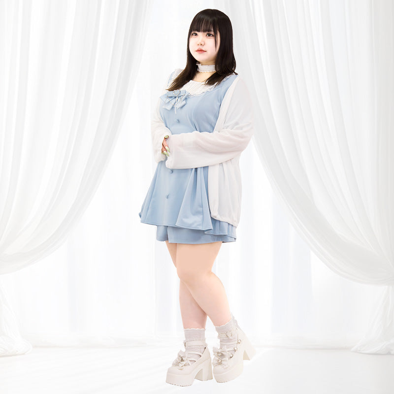 とろける白魔法カーディガン(3L/5L)/Taberunosky(タベルノスキー)