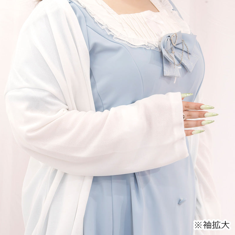 とろける白魔法カーディガン(3L/5L)/Taberunosky(タベルノスキー)