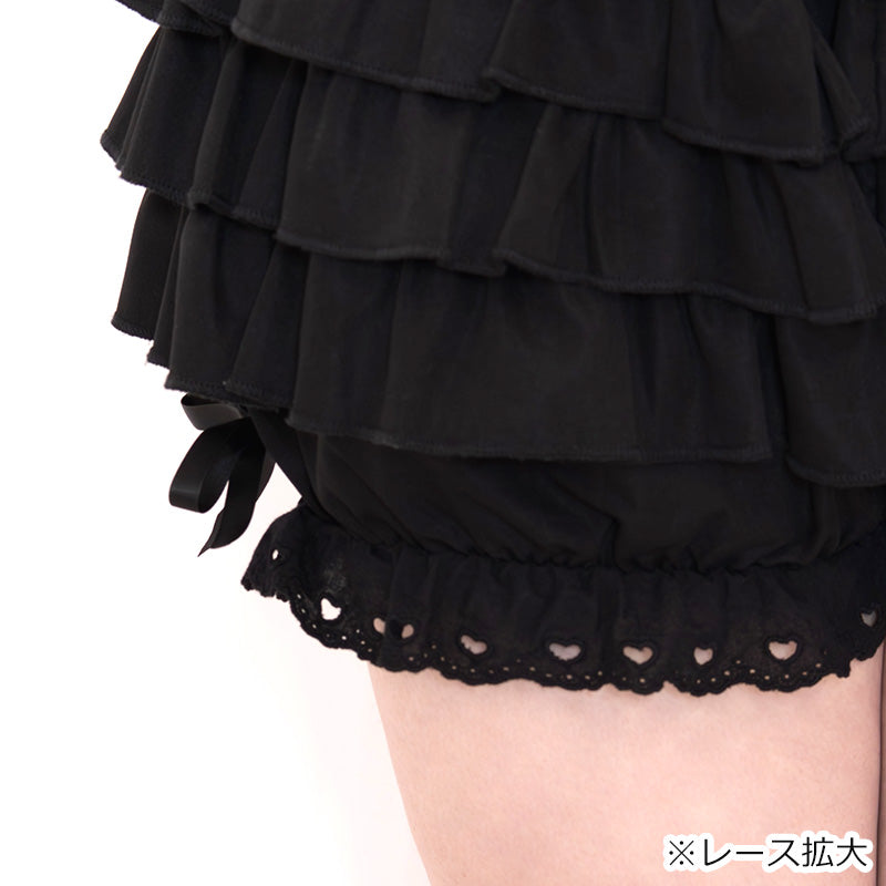 大きいサイズ レディース Lyrical Bloom Frill Pumpkin Pants (3L-4L/5L-6L) / Taberunosky