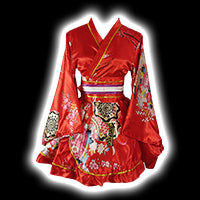 大きいサイズの着物のコスプレ