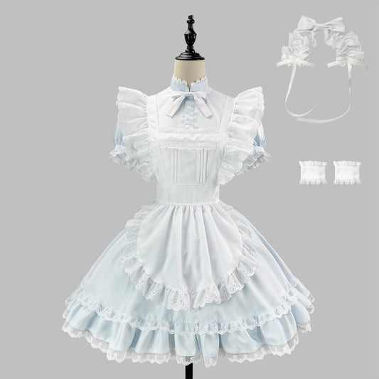 ミルキードールメイドフリルワンピースドレス・ハロウィン・コスプレ(M/L/LL/3L/4L/5L/6L)