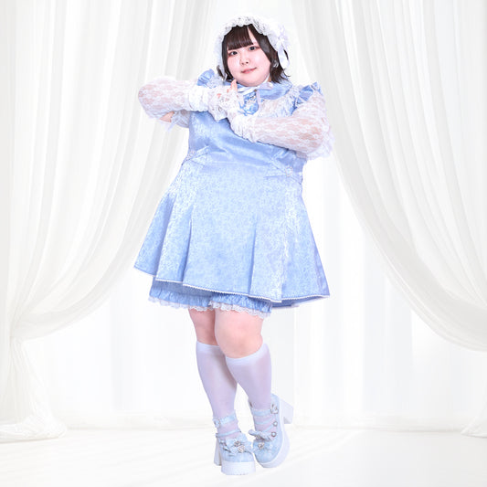 ブルーローズの天使ちゃんセットアップ・アームカバー付(3L/4L/5L/6L)/Taberunosky(タベルノスキー)