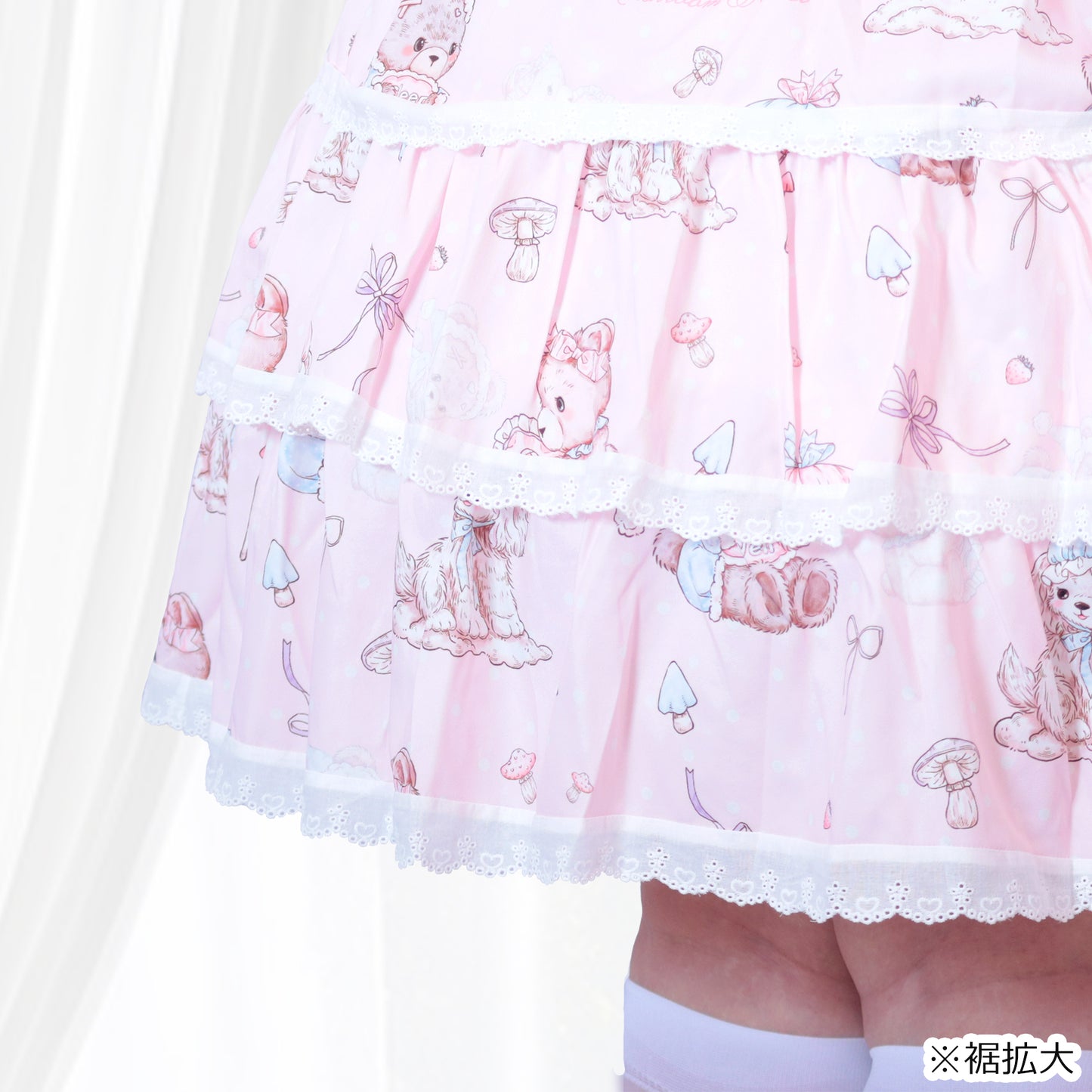 大きいサイズ レディース Pastel Dream Ribbon♡Plus Size Yukata Dress