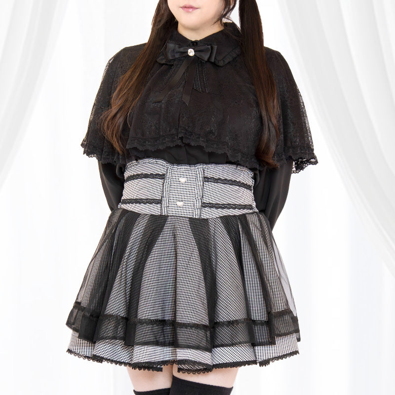 ナイトギンガムチュール・地雷スカート・スカパン(3L/4L/5L)