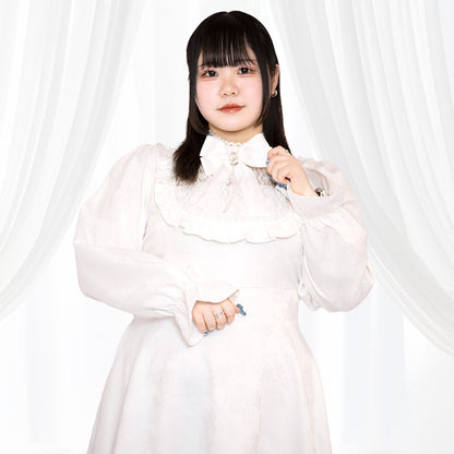 大きいサイズレディース天使ちゃんのジャガードミニ丈ワンピース（3L/4L/5L/6L）/Taberunosky（タベルノスキー）
