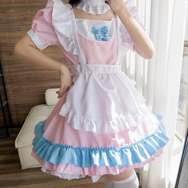 大きいサイズレディーススイートメイド服ワンピ―ス (2L/3L/4L/5L/6L)/大きいサイズ/コスプレ/ハロウィン