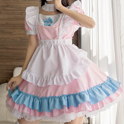 大きいサイズレディーススイートメイド服ワンピ―ス (2L/3L/4L/5L/6L)/大きいサイズ/コスプレ/ハロウィン
